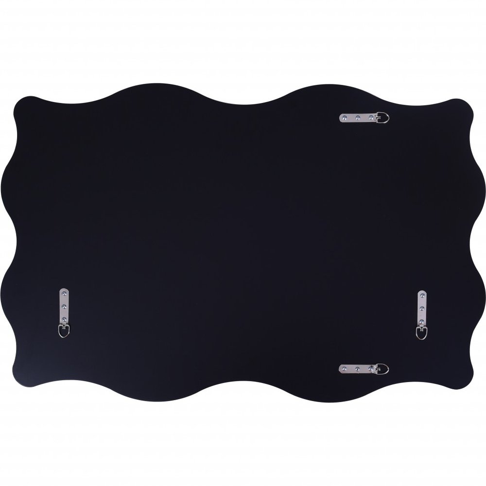 35" Clear Novelty Glass Framed Accent Mirror