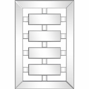 24" Clear Glass Framed Accent Mirror