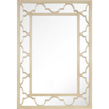 44" Champagne Metal Framed Accent Mirror