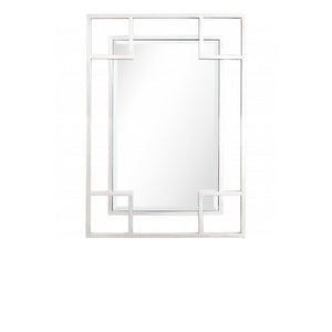 42" Silver Metal Framed Accent Mirror