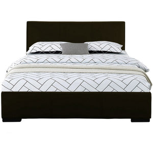 Black Faux Leather Twin Bed Frame