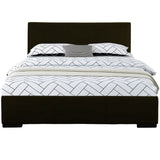 Beige Faux Leather King Bed Frame