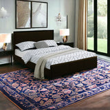 Beige Faux Leather King Bed Frame