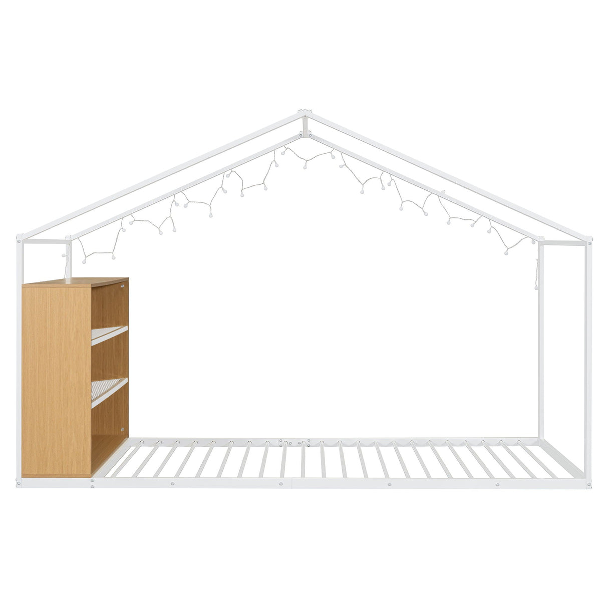 Bed House Frame With Shelves And Lights by Couch.com