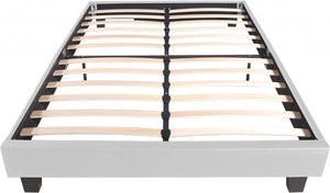 Black Faux Leather Queen Bed Frame