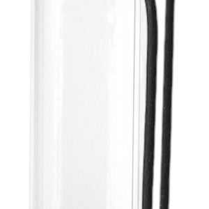 Set of Three Black Abstract Cylinder Metal Table Vase
