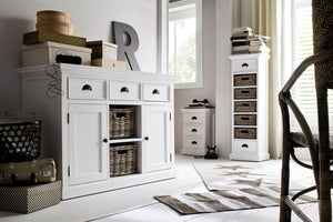 24" Solid Wood and Wood Nightstand