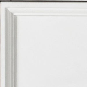 24" White Solid Wood Distressed One Drawer Nightstand