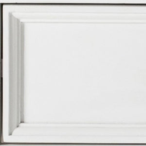 24" White Solid Wood Distressed One Drawer Nightstand