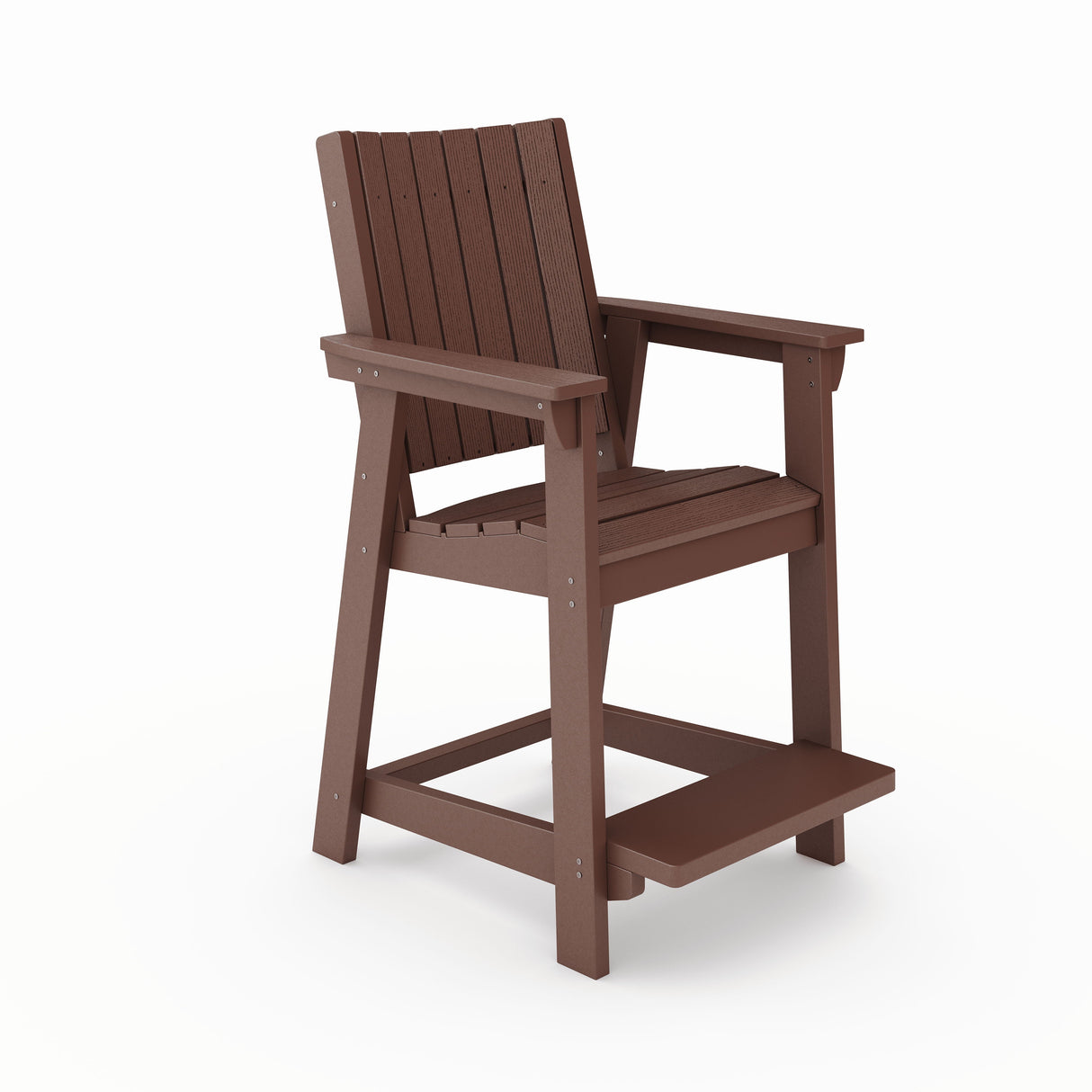 Modern Counter Chair Sleek HDPE Poly Lumber For Dining, Patio, And Garden Comfort by Couch.com