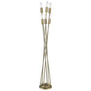 60" Six Light Torchiere Floor Lamp