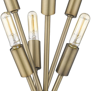 60" Six Light Torchiere Floor Lamp