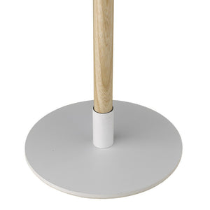 55" Brown And White Reading Floor Lamp