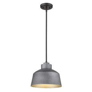 Barnes 1-Light Gray Convertible Pendant