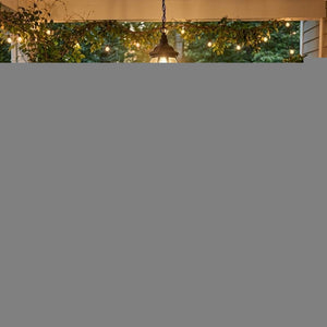 Matte Black Glass Globe Hanging Light