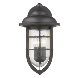 Black And Clear Three Light Seeded Dimmable Outdoor Hanging Lights With Black And Clear Shades