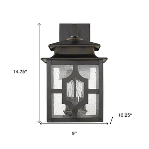 Black And Clear Three Light Seeded Dimmable Outdoor Hanging Lights With Black And Clear Shades
