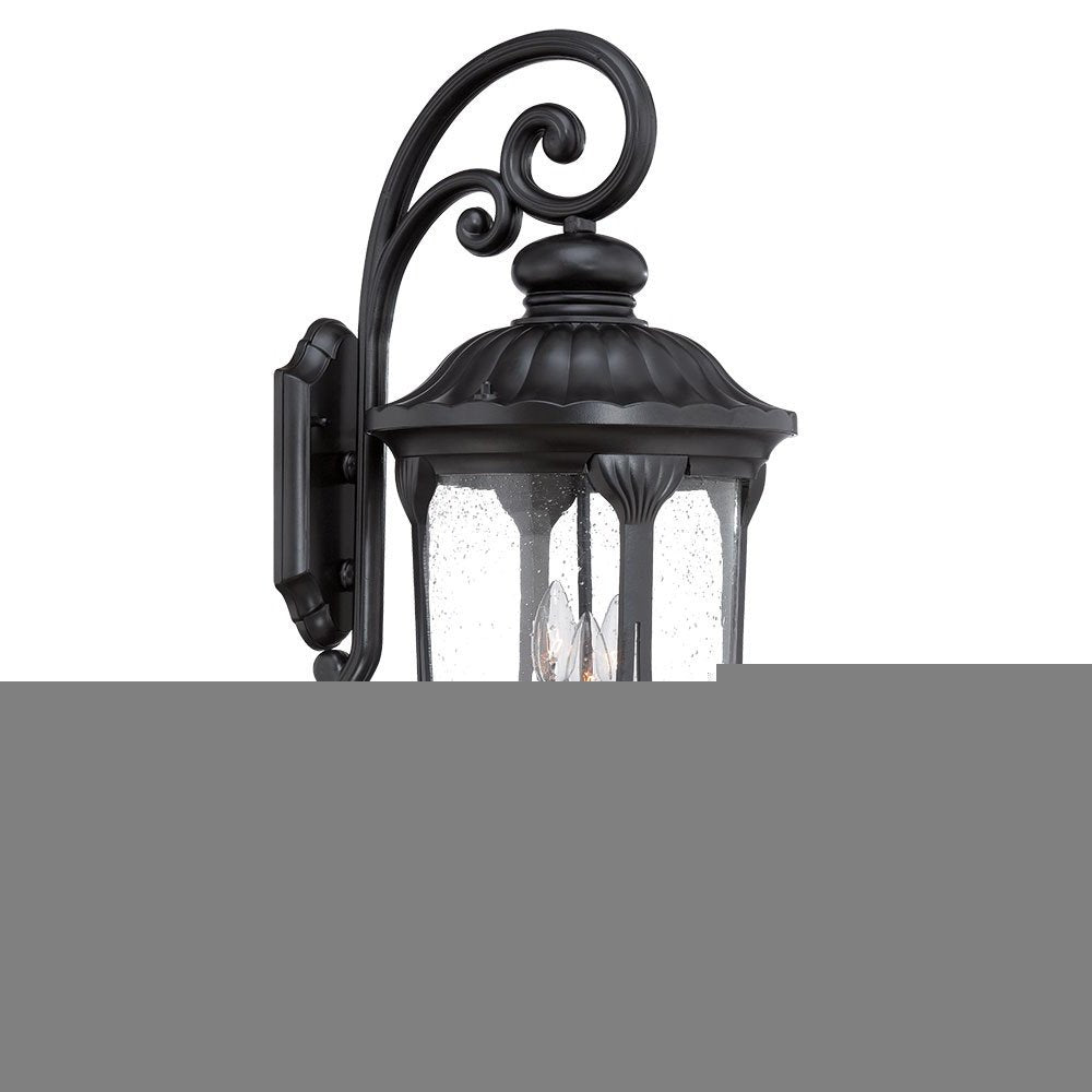 Laurens 3-Light Matte Black Wall Light