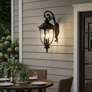 Laurens 3-Light Matte Black Wall Light