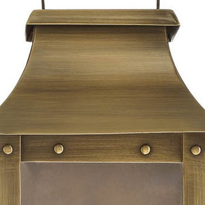 Brass And Clear Transparent Dimmable Outdoor Hanging Light With Brass And Clear Shades