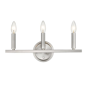 7" Silver Metal Vanity Flush Mounted Sconce