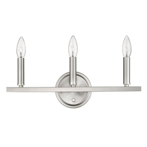 7" Silver Metal Vanity Flush Mounted Sconce