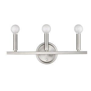 7" Silver Metal Vanity Flush Mounted Sconce