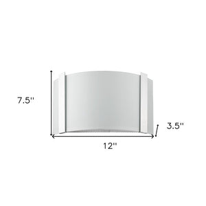 Polished Chrome Wall Sconce with Frosted Glass Shade