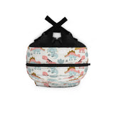 Kids Dinosaur White Backpack