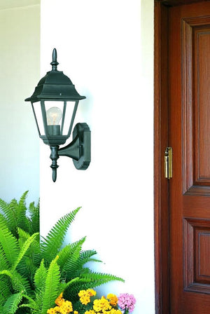 Matte Black Swing Arm Outdoor Wall Light