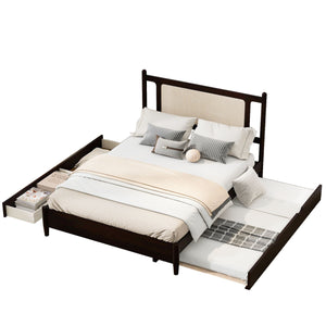 Platform Bed With 2 Big Drawers & Trundle by Couch.com