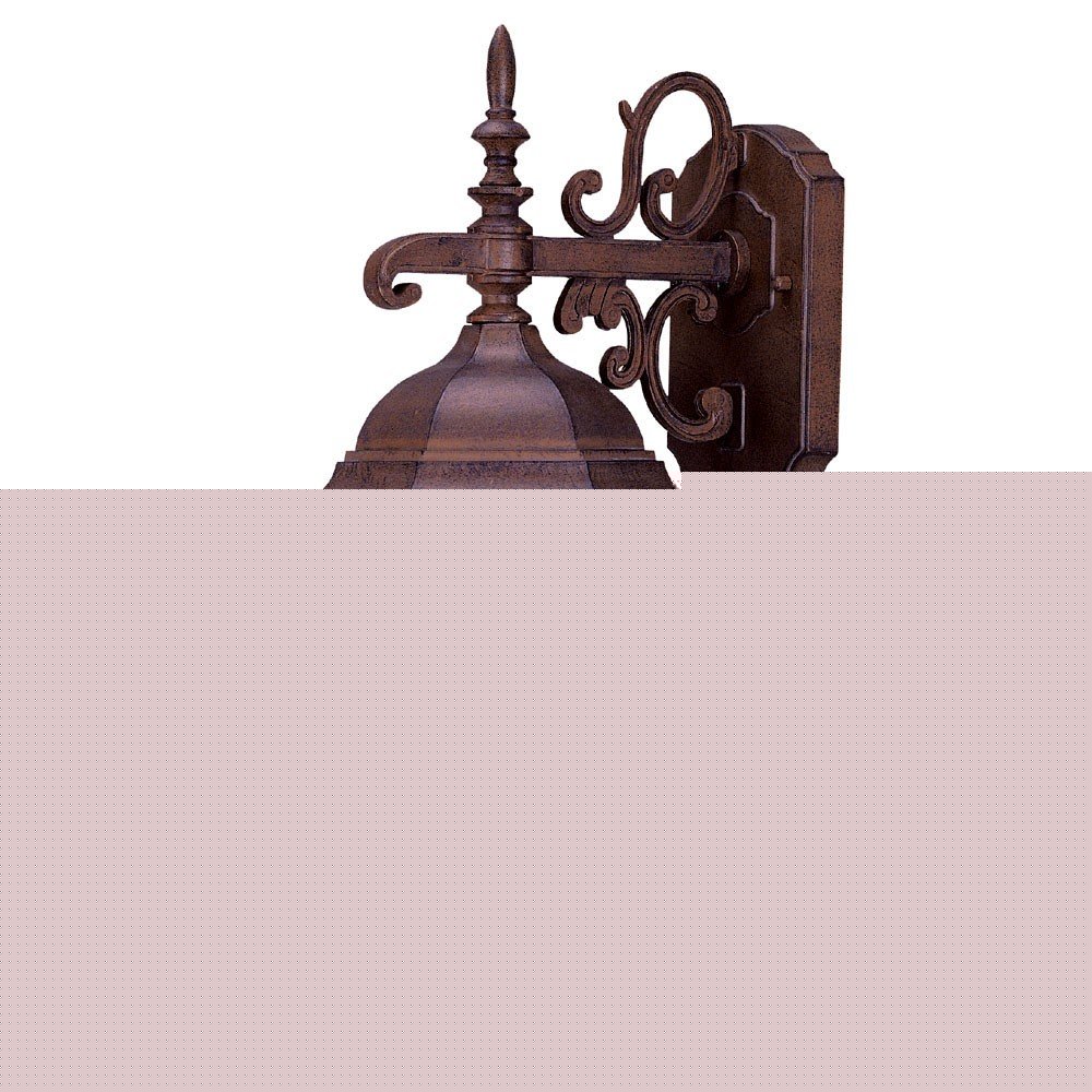 Narrow Brown Domed Hanging Lantern Wall Light