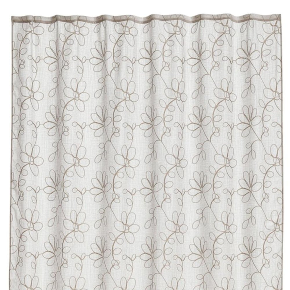 72" Linen Polyester Shower Curtain