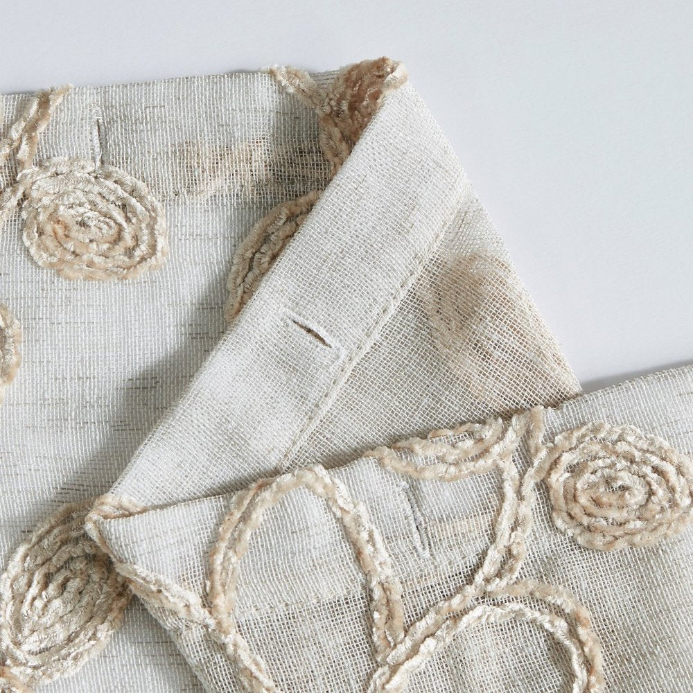 72" Linen Polyester Shower Curtain