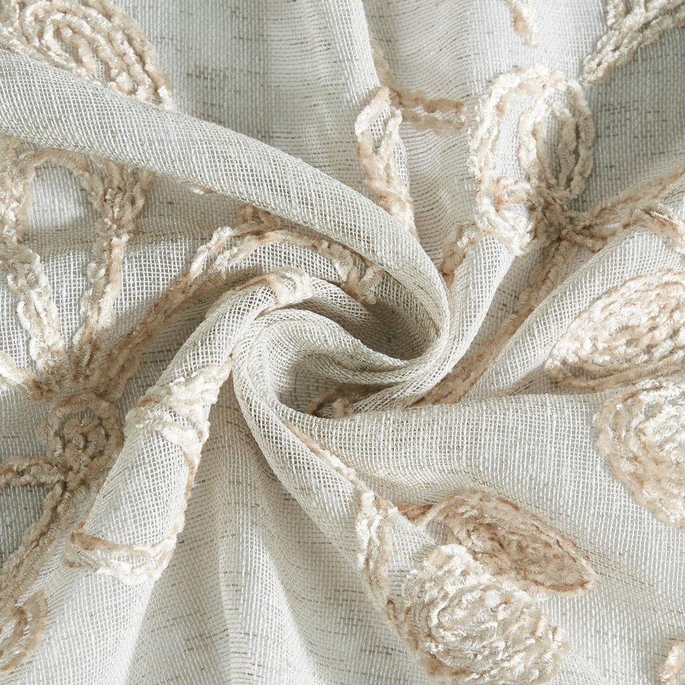 72" Linen Polyester Shower Curtain