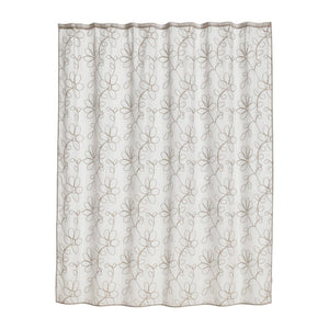72" Linen Polyester Shower Curtain