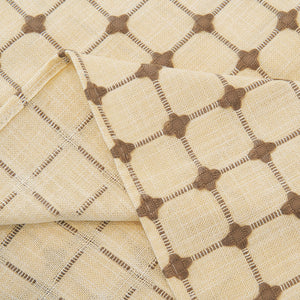 Grid Textured Sofa Cover with Sheer Ruffle Skirt, Pet-Friendly Sofa Throw Slipcover