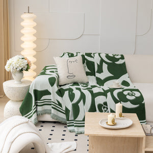 Chenille Sofa Cover Blanket, Couch Cover Blanket Throws for Couches Living Room Furniture Throw Covers