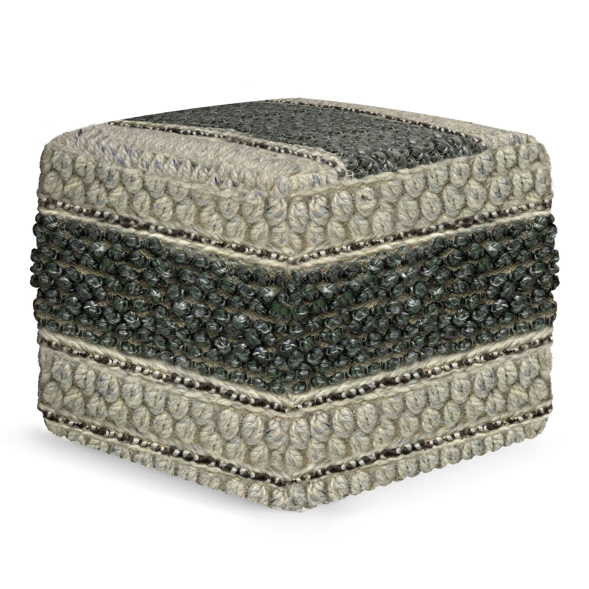 Grady - Handcrafted Square Pouf by Couch.com
