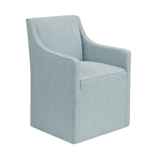 Traditional Upholstered Skirted Dining Arm Chair by Couch.com