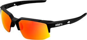 100% Speedcoupe Sunglasses - Black - Red Mirror 61031-100-43