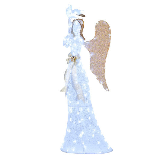 3D Lighted Angel Christmas Decoration 5.5 FT Halo Angel