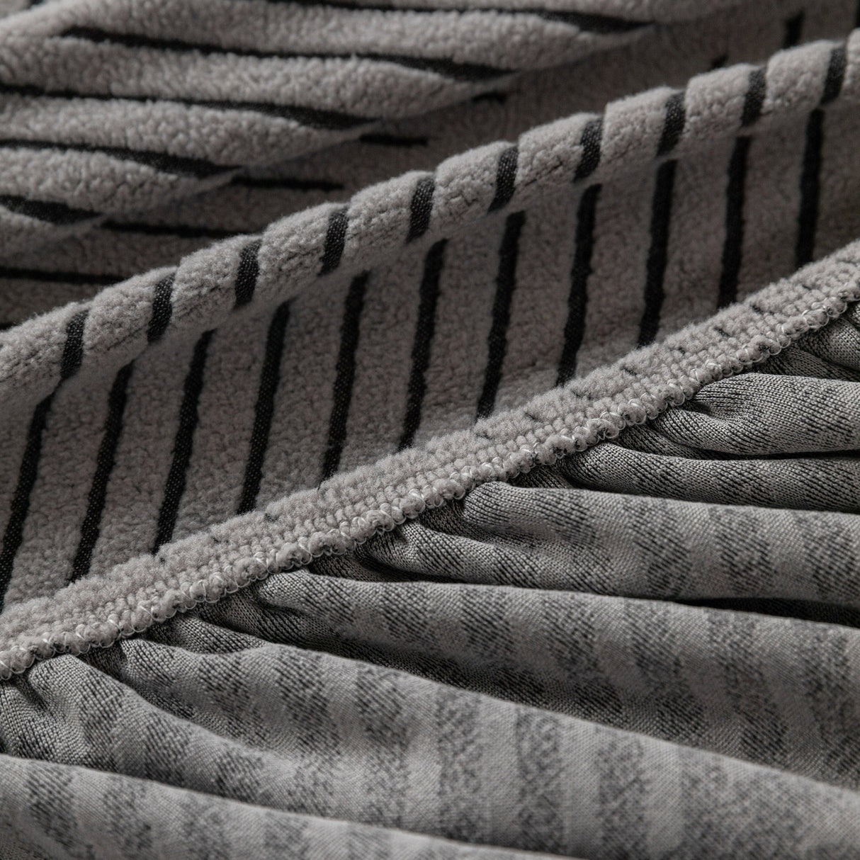 High Stretch Chevron Sofa Cover, Soft Washable Textured Jacquard Slipcover for Couch