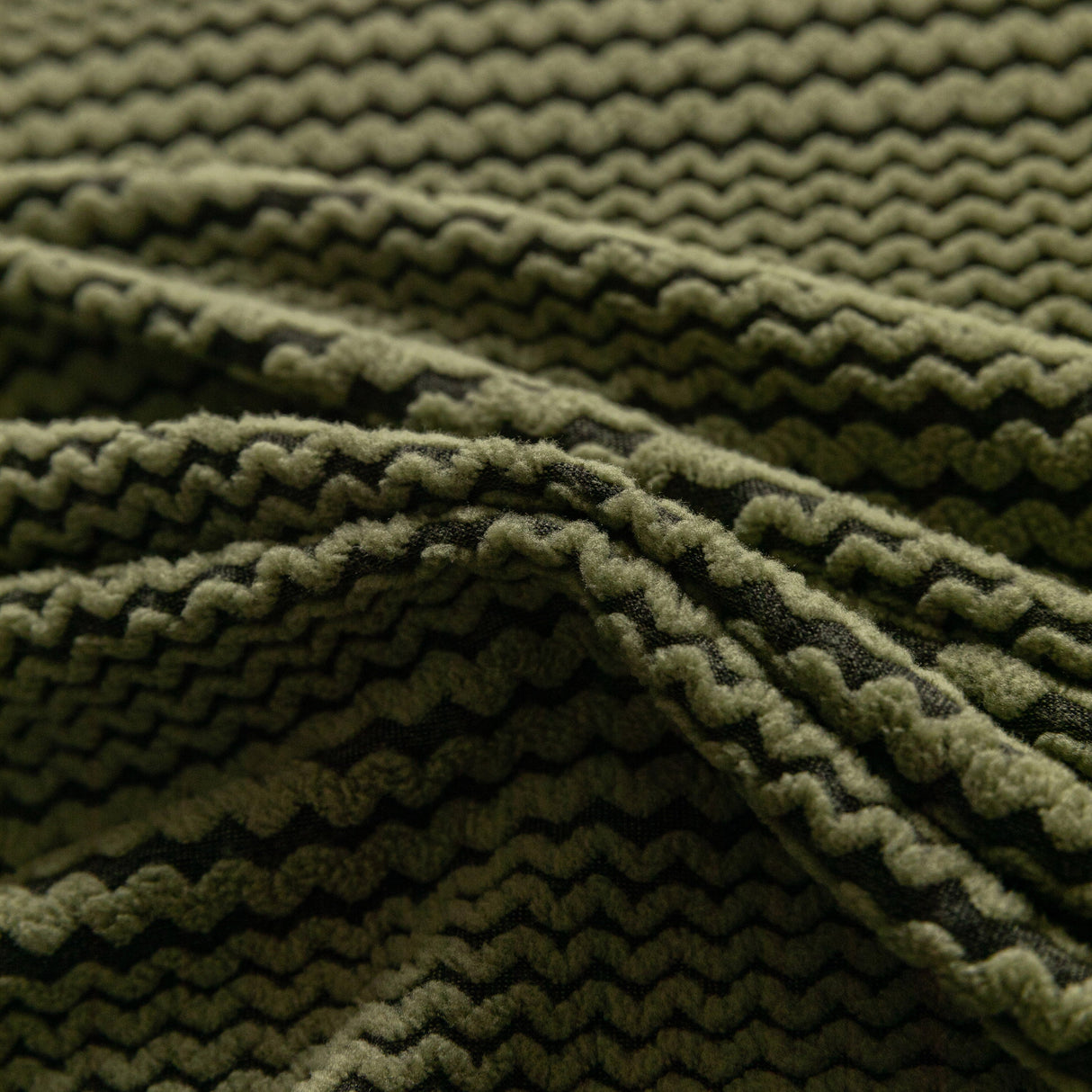 Modern Textured Stretch Sofa Cover, Plush Fleece Sofa Slipcover with 3D Stripe Texture