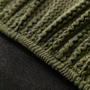 Modern Textured Stretch Sofa Cover, Plush Fleece Sofa Slipcover with 3D Stripe Texture