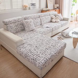 Stretch Individual Cushion Slipcovers, Furniture Protector with Elastic Bottom, Couch Cover Replacement