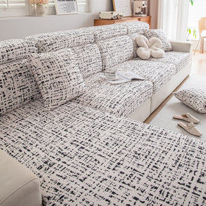 Stretch Individual Cushion Slipcovers, Furniture Protector with Elastic Bottom, Couch Cover Replacement