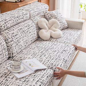 Stretch Individual Cushion Slipcovers, Furniture Protector with Elastic Bottom, Couch Cover Replacement