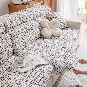 Stretch Individual Cushion Slipcovers, Furniture Protector with Elastic Bottom, Couch Cover Replacement