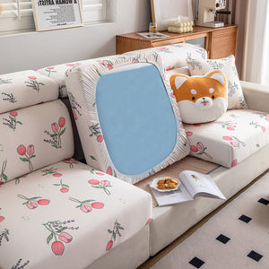Cartoon Printing Elastic Seat Cushion Cover 1/2/3/4 Seater Sofa Cover Back Cushion Cover For Living Room